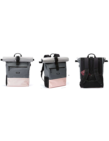 ELA MO ROLLTOP BACKPACK - ROSE ON ROCK