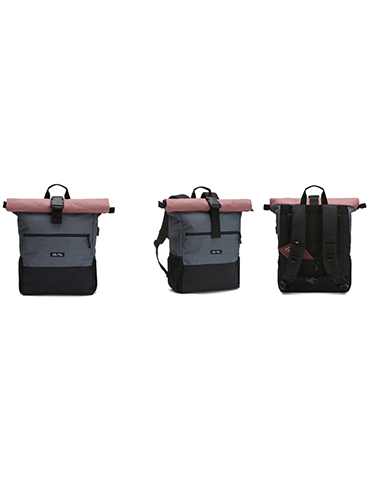 ELA MO ROLLTOP BACKPACK - SALMON